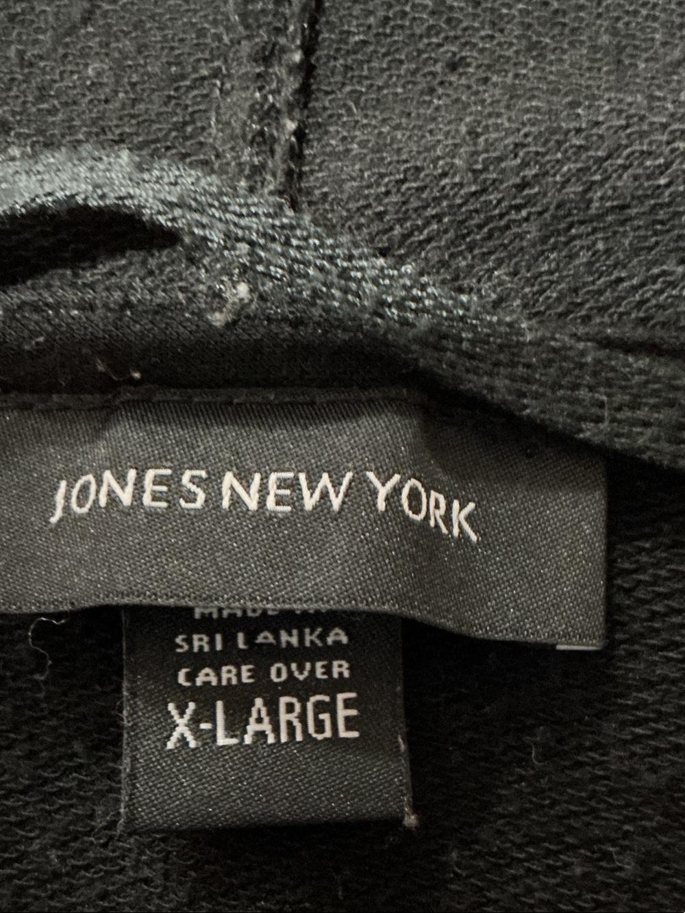 Jones New York Black Hooded Wrap Cardigan - Picture 2 of 14